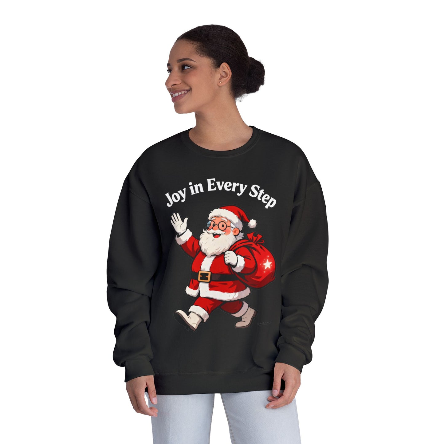 Festive Santa Crewneck: Cozy Christmas Pullover Gift