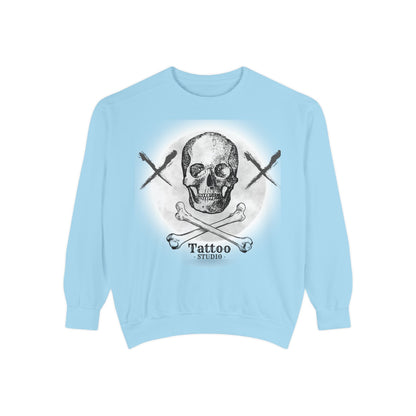 💀 Tattoo Skull Crewneck | Custom Unisex Sweatshirt