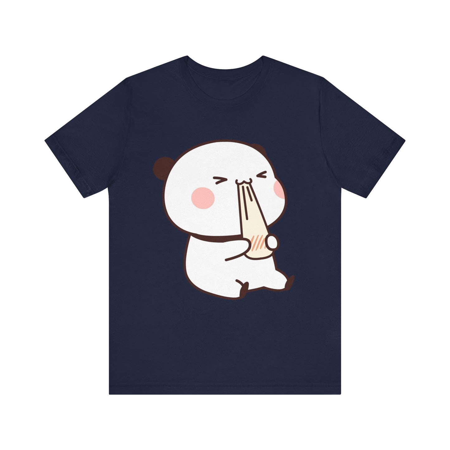 Cute Ramen Panda Tee – Whimsical Noodle Bowl Illustration Shirt