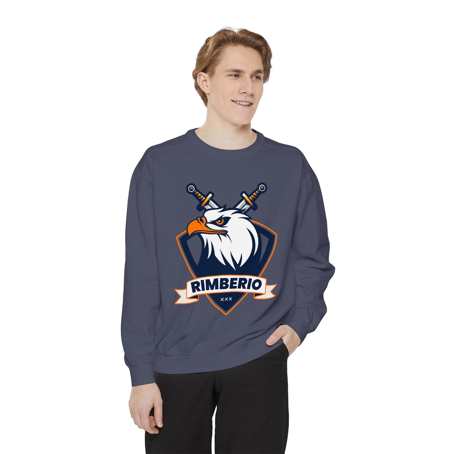 Rimbeirio Eagle Tattoo Sweatshirt – Bold Unisex Streetwear, Freedom Spirit Style