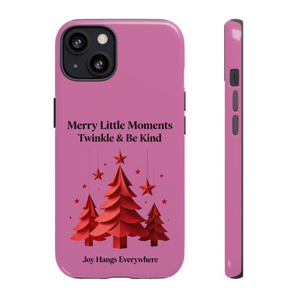 Twinkle & Kindness Christmas Cover – Soft Pink Winter Design for Cozy Holiday Vibes
