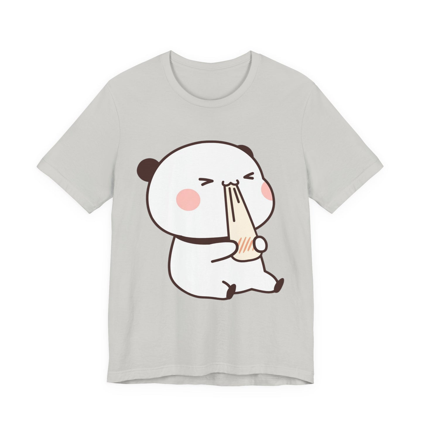 Cute Ramen Panda Tee – Whimsical Noodle Bowl Illustration Shirt