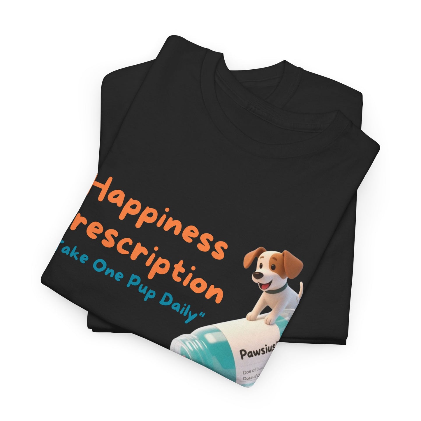 Prescription for Joy T-Shirt – Playful Dog Lover Tee with Cute Puppies and Positive Vibes
