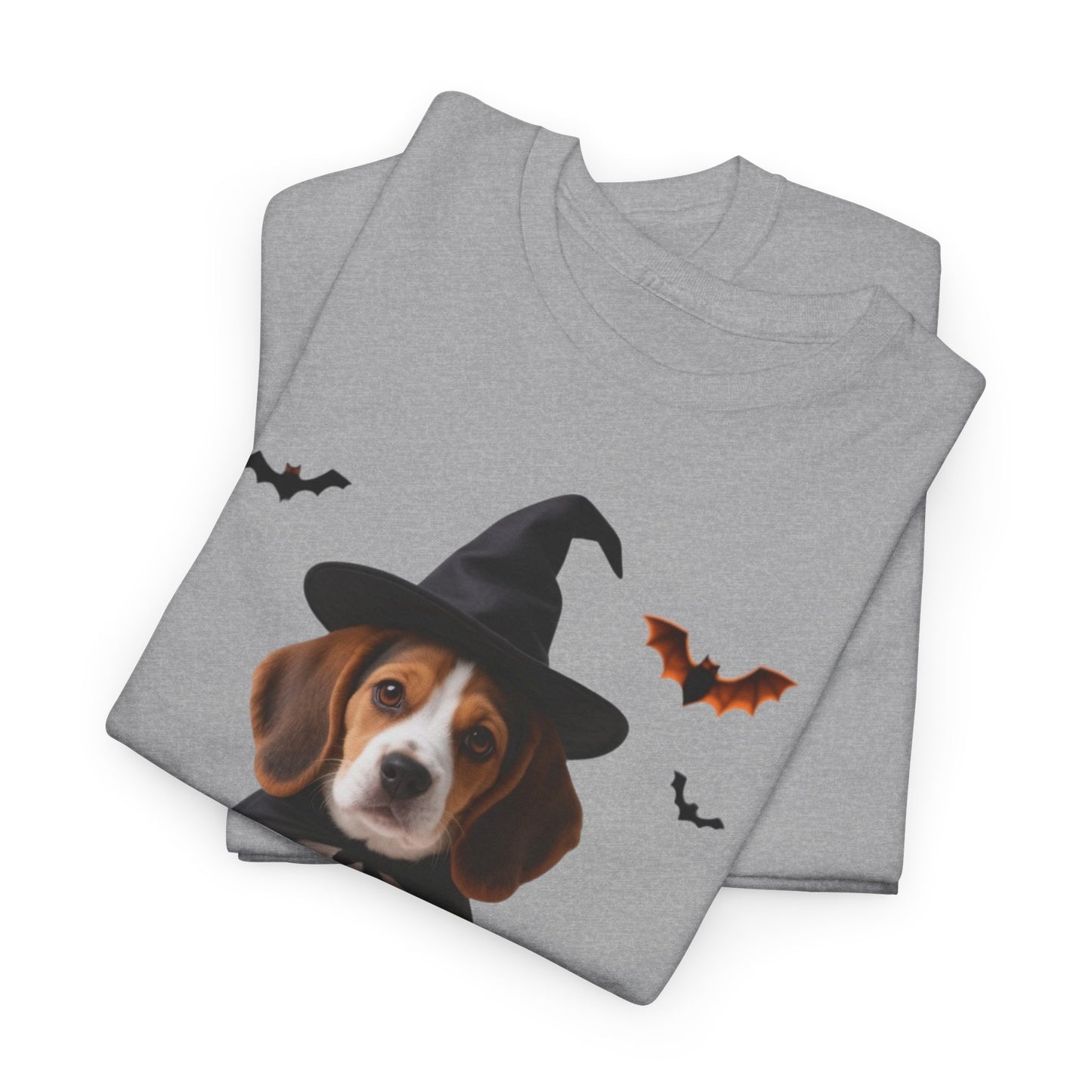 Midnight Pumpkin Glow Pup Tee — Cozy Witch Dog Shirt for Fall & Halloween Lovers
