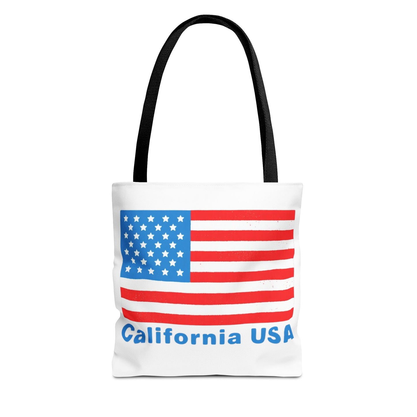 California Bear Pride Tote – Bold USA Flag Canvas Bag for Everyday Carry