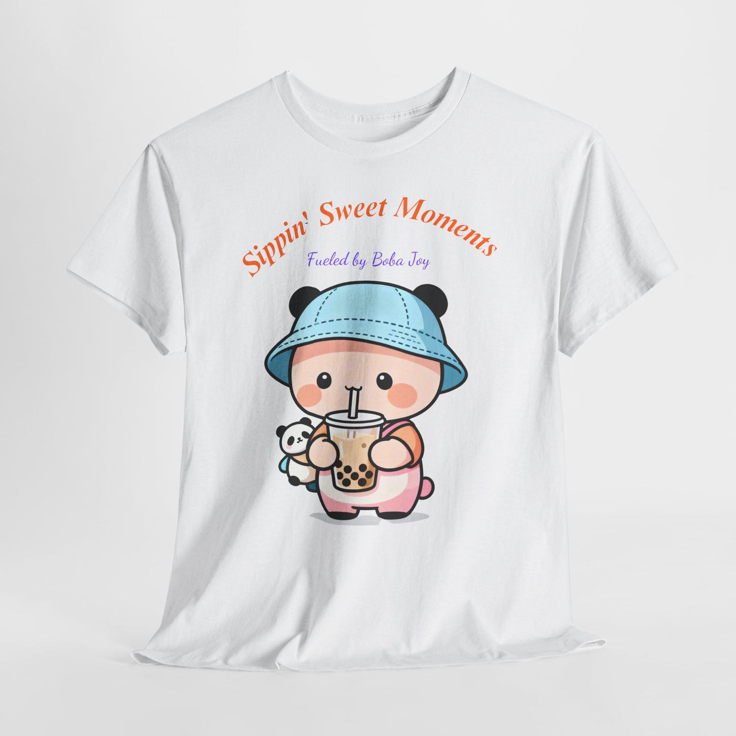 Kawaii Boba Panda T-Shirt – Cute Bubble Tea Lover Graphic Tee for Everyday Sweet Vibes