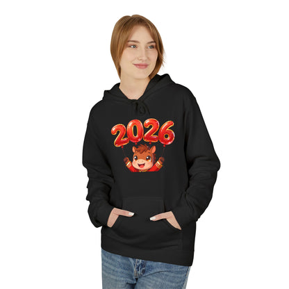 Playful Tiger Spirit Hoodie – Lunar New Year 2026 Celebration Sweatshirt