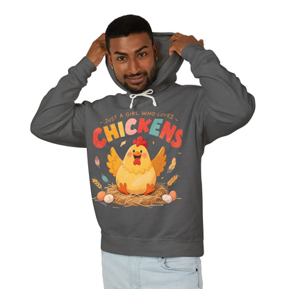 Just a Girl Who Loves Chickens Hoodie – Cute Farm Animal Sweatshirt