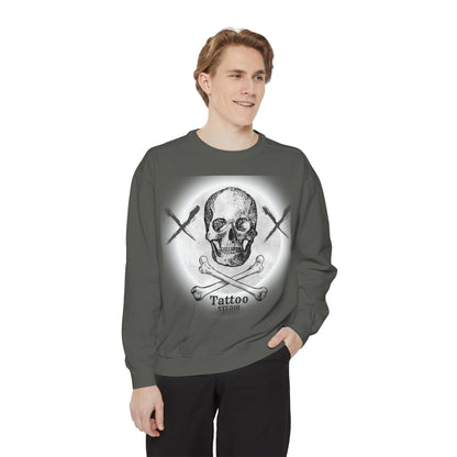 💀 Tattoo Skull Crewneck | Custom Unisex Sweatshirt