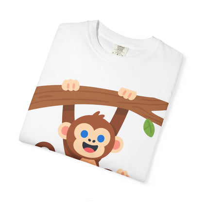 Little Champ Monkey Tee – Adorable “Hang In There” Kids Shirt for Everyday Adventure