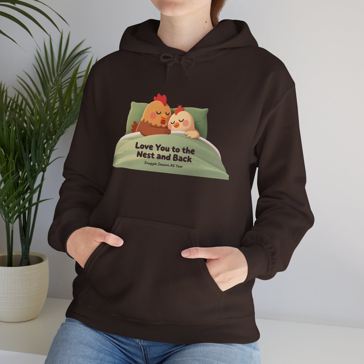 Whimsical Chicken Mom Hoodie – Sweet Mother’s Day Gift with Nest-Themed Quote