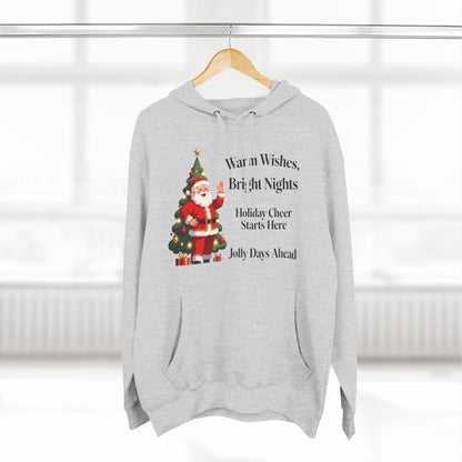 Cozy Santa Holiday Hoodie – Festive Winter Graphic Sweatshirt for Christmas Cheer