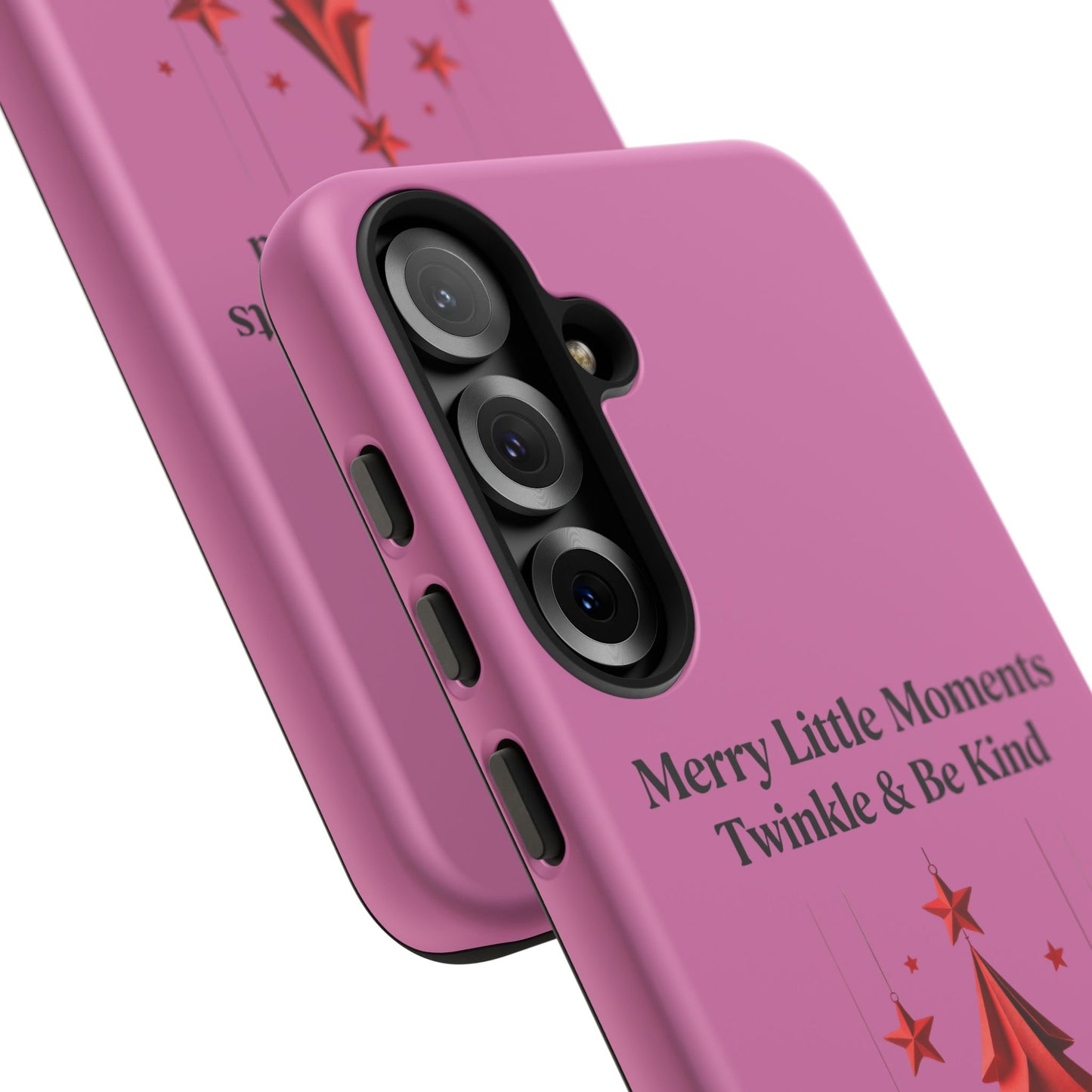 Twinkle & Kindness Christmas Cover – Soft Pink Winter Design for Cozy Holiday Vibes