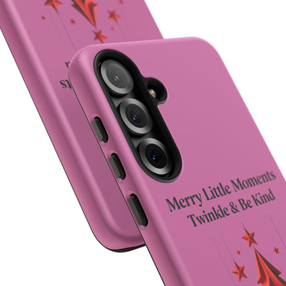 Twinkle & Kindness Christmas Cover – Soft Pink Winter Design for Cozy Holiday Vibes