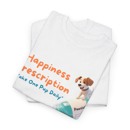 Prescription for Joy T-Shirt – Playful Dog Lover Tee with Cute Puppies and Positive Vibes