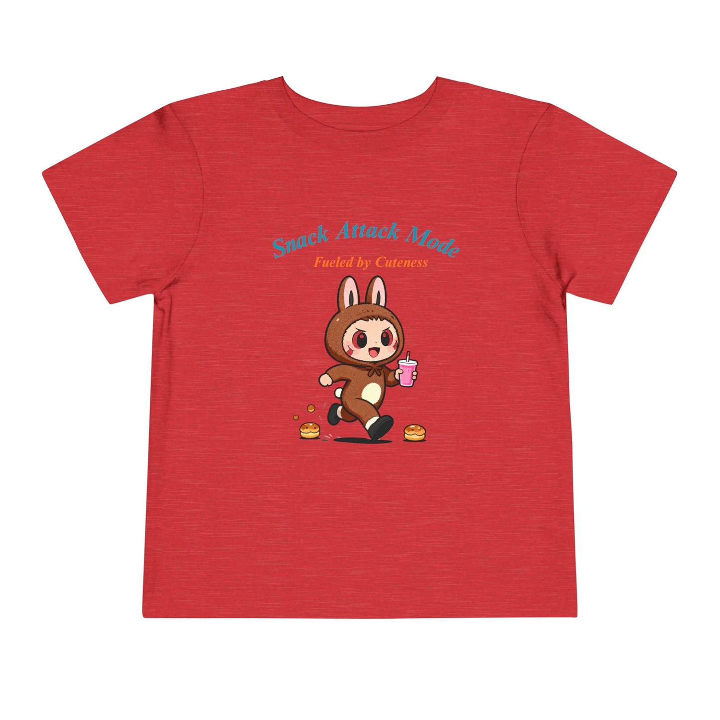 Snack Attack Bunny Tee for Toddlers – Cute Food-Loving Kids Graphic Shirt