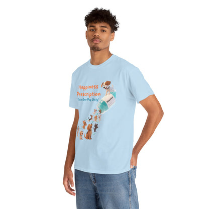 Prescription for Joy T-Shirt – Playful Dog Lover Tee with Cute Puppies and Positive Vibes