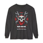 Grease & Glory Long Sleeve Shirt – Gritty Mechanic Skull Graphic Tee for Hardworking Hands
