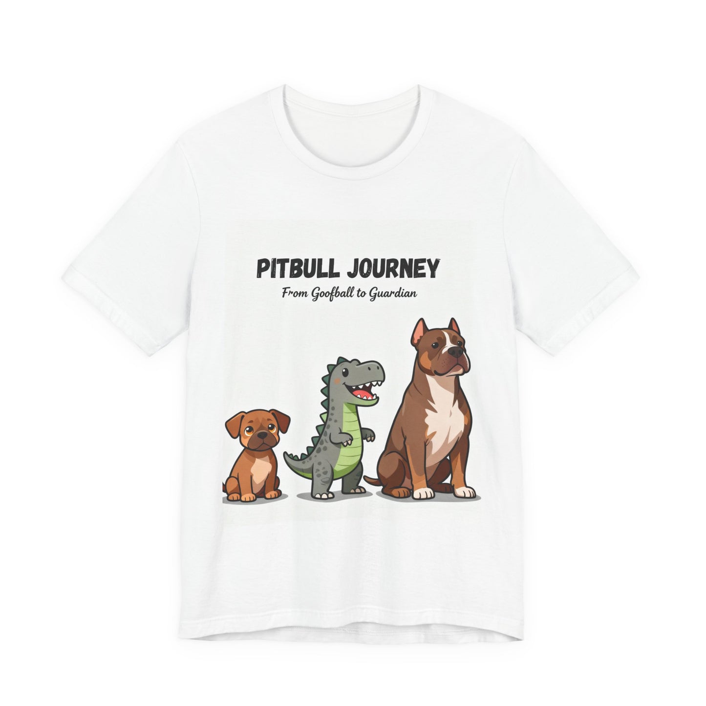 The Pitbull Phases Tee – Cute to Chaos to Champion, Because Growth Takes Grit