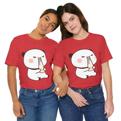 Cute Ramen Panda Tee – Whimsical Noodle Bowl Illustration Shirt