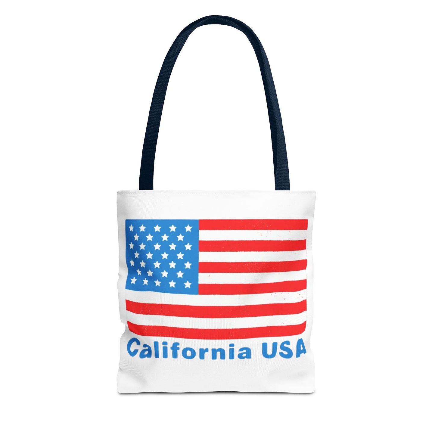 California Bear Pride Tote – Bold USA Flag Canvas Bag for Everyday Carry