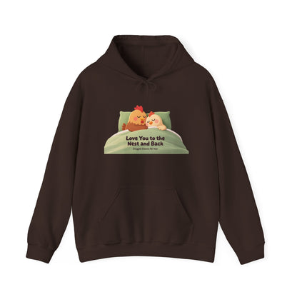 Whimsical Chicken Mom Hoodie – Sweet Mother’s Day Gift with Nest-Themed Quote