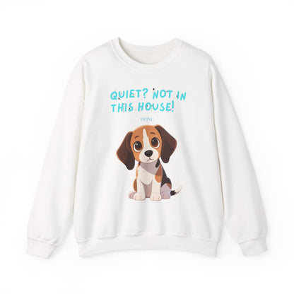 Beagle Life Sweatshirt – “Silence? Not a Chance!” Cozy Crewneck for Dog Homes Full of Joy and Barking