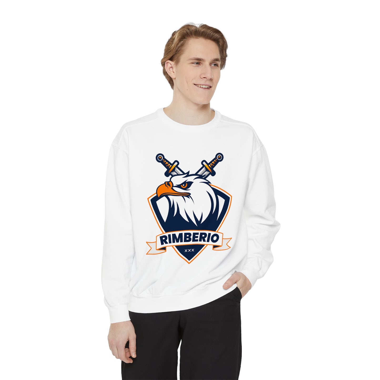 Rimbeirio Eagle Tattoo Sweatshirt – Bold Unisex Streetwear, Freedom Spirit Style