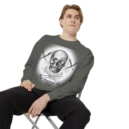 💀 Tattoo Skull Crewneck | Custom Unisex Sweatshirt