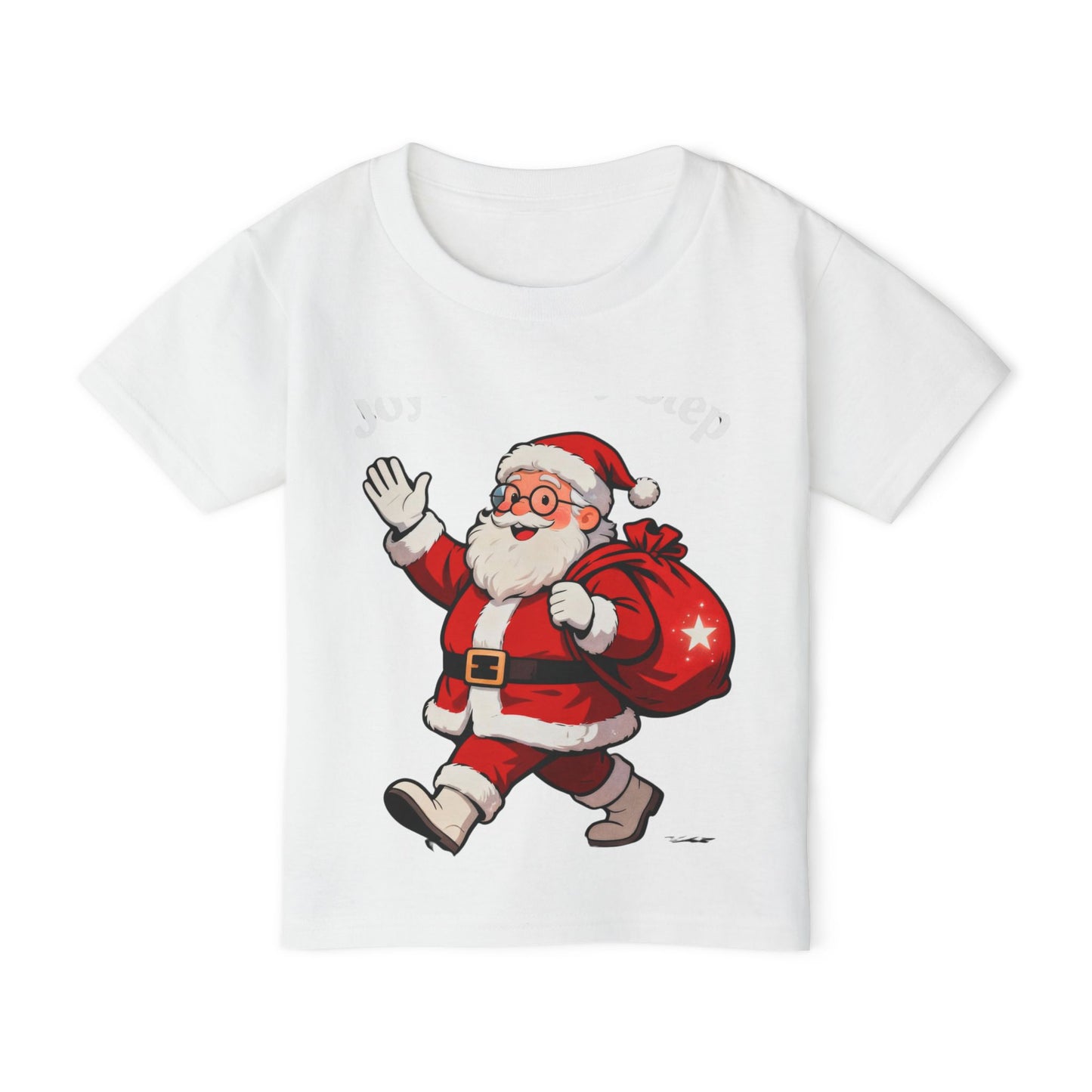 Jolly Santa Gift Bag T-Shirt – Adorable Christmas Top for Toddlers