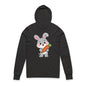 Adorable Bunny Holding Carrot Long Sleeve Hoodie Tee – Soft Cartoon Rabbit Design