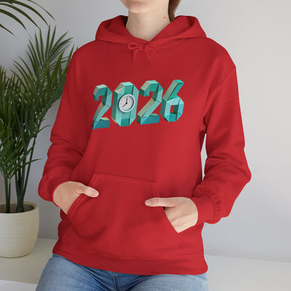 2026 Celebration Hoodie – Bold Throwback Year Design for Festive Winter Wear
