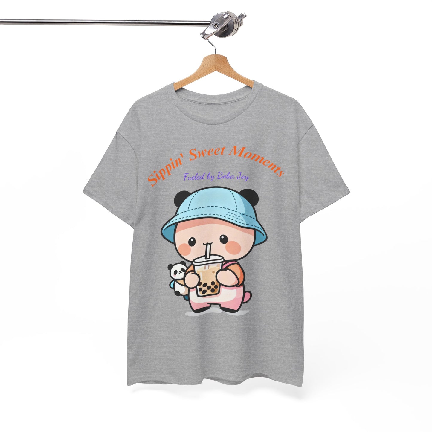 Kawaii Boba Panda T-Shirt – Cute Bubble Tea Lover Graphic Tee for Everyday Sweet Vibes