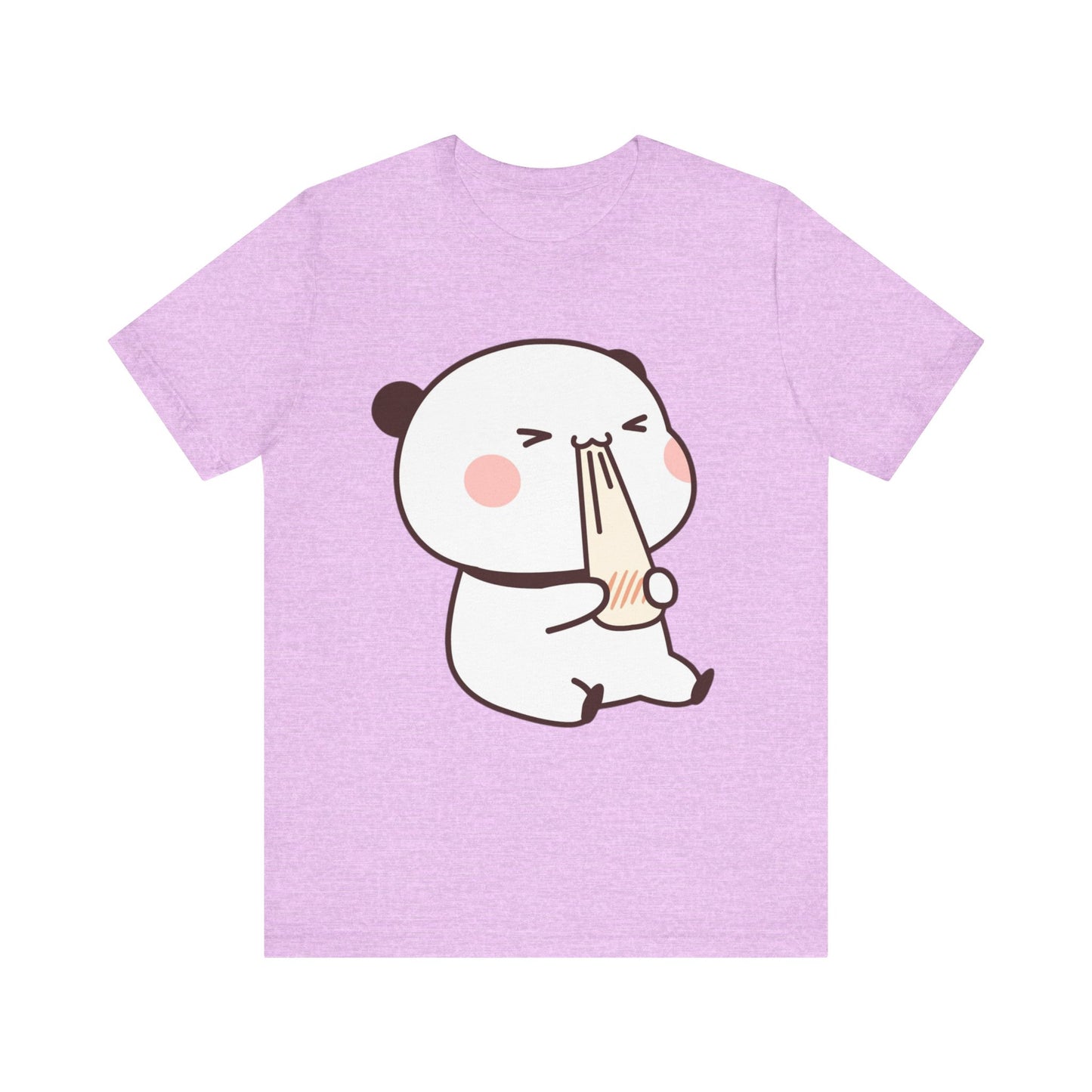 Cute Ramen Panda Tee – Whimsical Noodle Bowl Illustration Shirt