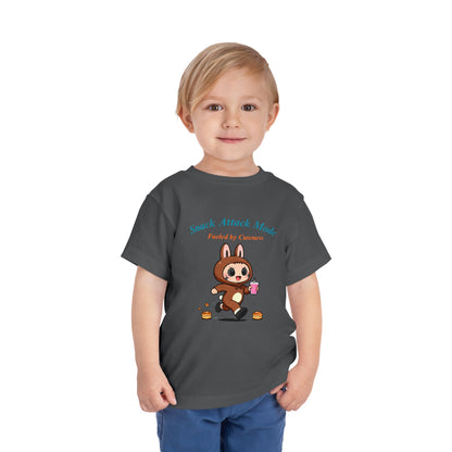 Snack Attack Bunny Tee for Toddlers – Cute Food-Loving Kids Graphic Shirt