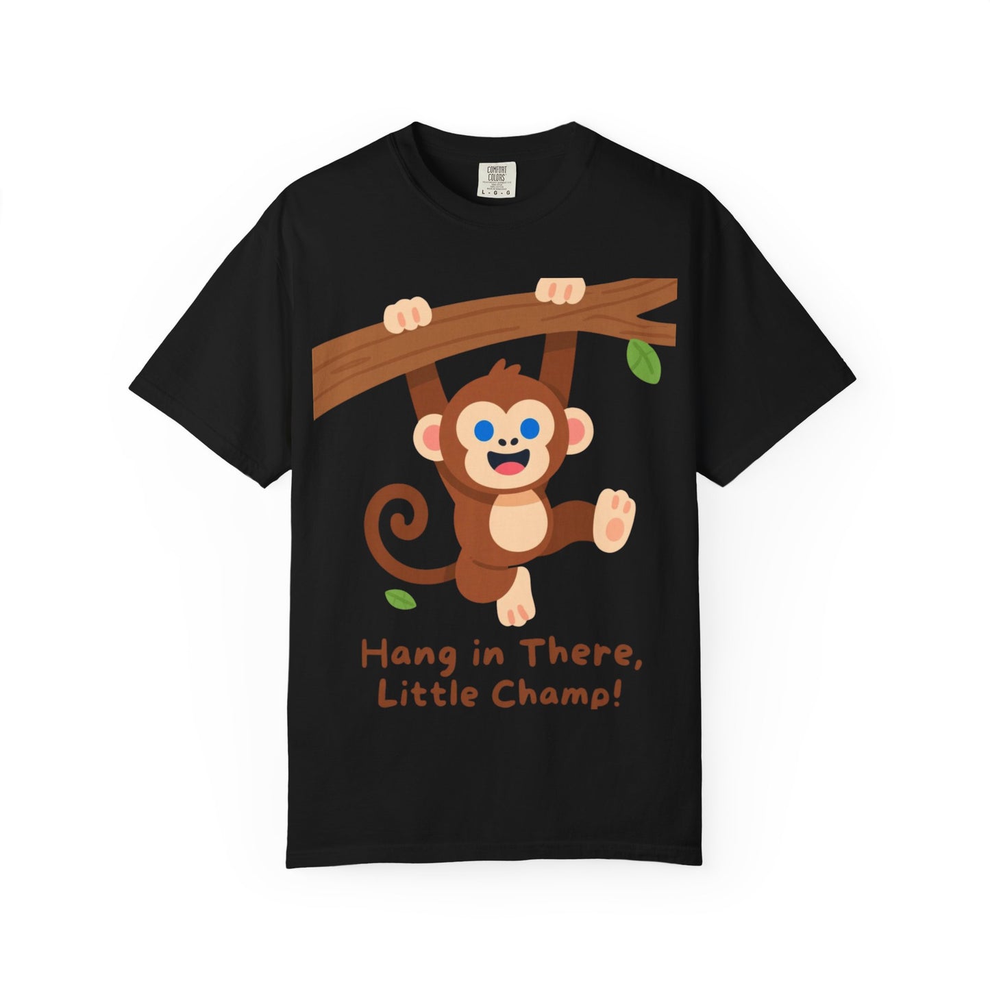 Little Champ Monkey Tee – Adorable “Hang In There” Kids Shirt for Everyday Adventure