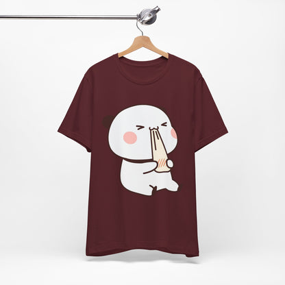 Cute Ramen Panda Tee – Whimsical Noodle Bowl Illustration Shirt