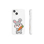 Playful Bunny Holding Carrot Phone Case – Soft, Charming Protective Cover