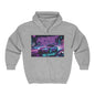 Custom Midnight Racer Zip-Up Hoodie – Personalized No Limits Racing Hoodie for Car Enthusiasts | Street Racing Zip Jacket