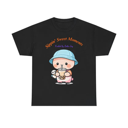 Kawaii Boba Panda T-Shirt – Cute Bubble Tea Lover Graphic Tee for Everyday Sweet Vibes