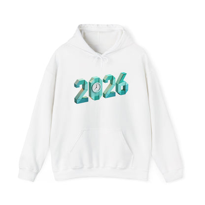 2026 Celebration Hoodie – Bold Throwback Year Design for Festive Winter Wear