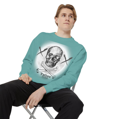 💀 Tattoo Skull Crewneck | Custom Unisex Sweatshirt