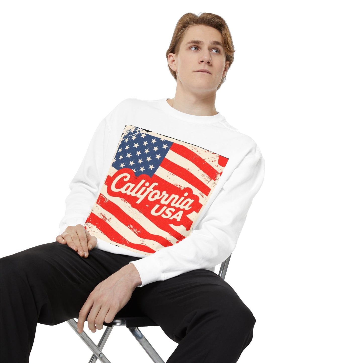 California Dream Vintage Sweatshirt – Retro USA Vibes
