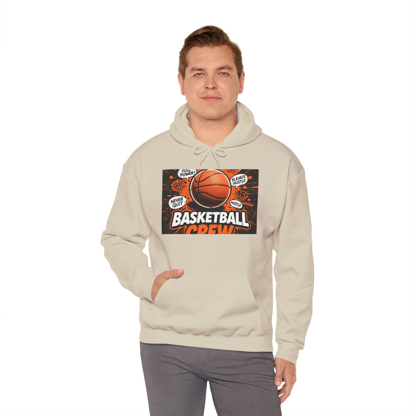Custom Basketball Hoodie – Personalized Unisex Heavy Blend Hoodie for Players & Fans