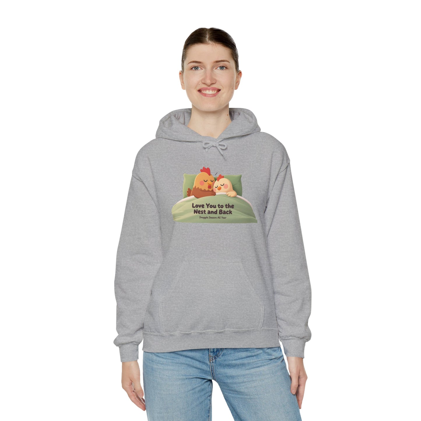 Whimsical Chicken Mom Hoodie – Sweet Mother’s Day Gift with Nest-Themed Quote