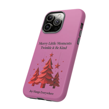Twinkle & Kindness Christmas Cover – Soft Pink Winter Design for Cozy Holiday Vibes