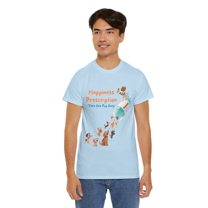 Prescription for Joy T-Shirt – Playful Dog Lover Tee with Cute Puppies and Positive Vibes