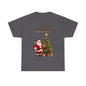 Cozy Santa & Tree Christmas T-Shirt – Festive Holiday Tee for Joyful Winter Days