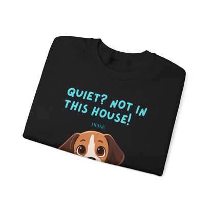 Beagle Life Sweatshirt – “Silence? Not a Chance!” Cozy Crewneck for Dog Homes Full of Joy and Barking