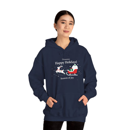 Santa Sleigh Holiday Hoodie – Cozy Christmas Pullover for Joyful Winter Moments
